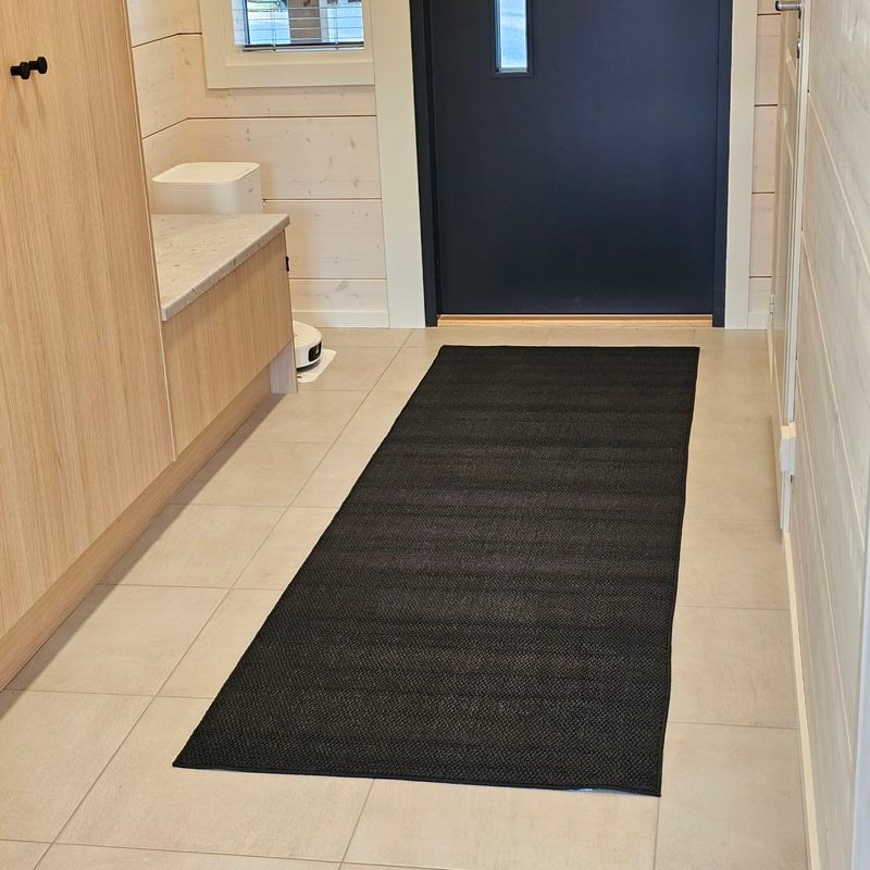 Linnea käytävämatto musta